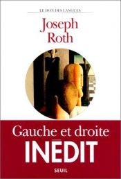 book cover of Gauche et droite by Joseph Roth