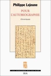 book cover of On Autobiography (Theory and History of Literature) by Philippe Lejeune