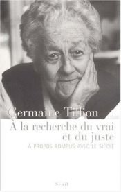 book cover of À la recherche du vrai et du juste by Germaine Tillion