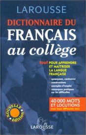 book cover of Dictionnaire français collège by Jean Dubois