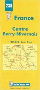 book cover of Michelin Centre (Berry-Nivernais), France Map No. 238 by Michelin Travel Publications