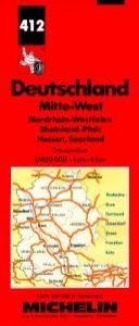 book cover of Michelin Maps - Deutschland: Nordrhein-Westfalen, Rheinland-Pfalz, Hessen, Saarland by Michelin Travel Publications