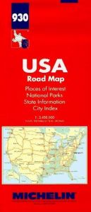 book cover of Michelin USA Road Map, No 930 (Michelin Maps) by Michelin Travel Publications