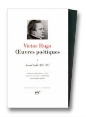 book cover of Hugo : Oeuvres poétiques, tome 1 by Βικτόρ Ουγκώ