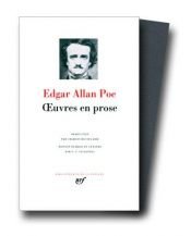 book cover of Poe : Oeuvres en prose by Edgar Allan Poe
