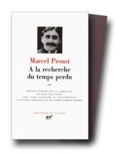 book cover of Proust : A la recherche du temps perdu, tome 3 by Марсел Пруст