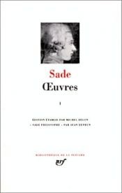 book cover of Oeuvres by Donatien Alphonse François de Sade