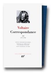 book cover of Voltaire : Correspondance, tome 13 : Juillet 1777 - Mai 1778 by Volteras