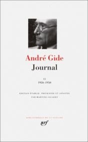 book cover of Gide : Journal, tome 2 : 1925 - 1950 by Andreas Gide