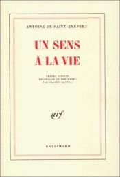 book cover of Un Sentido de La Vida by Antoine de Saint-Exupéry