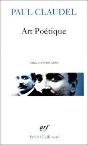book cover of Art poétique by Paul Claudel