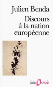 book cover of Discorso alla nazione europea by Julien Benda