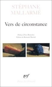 book cover of Vers de circonstance by Stephane Mallarme