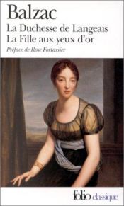 book cover of La Duchesse de Langeais - La Fille aux yeux d'or by أونوريه دي بلزاك