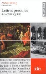 book cover of Lettres persannes de Montesquieu by Annie Becq