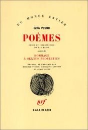 book cover of Poèmes by Ezra Pound