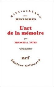 book cover of L'Art de la mémoire by Frances Yates