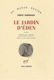 book cover of The Garden of Eden by Ernest Hemingway