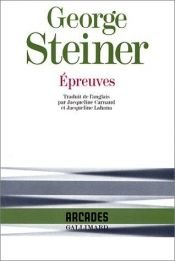book cover of Epreuves by Τζωρτζ Στάινερ