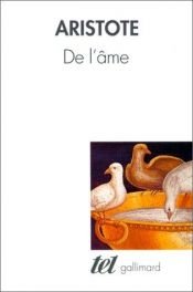 book cover of De l'âme by Aristote