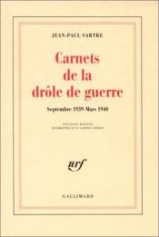 book cover of Carnets de la drôle de guerre by Jean-Paul Sartre