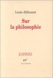 book cover of Sur la philosophie (Infini) by Louis Althusser
