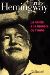 book cover of Vero all'alba by Ernest Hemingway