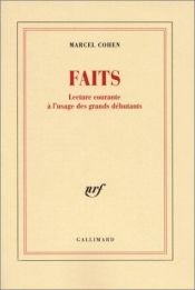 book cover of Faits by Marcel Cohen