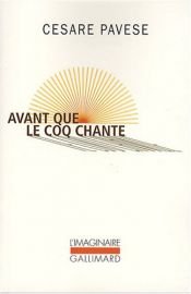 book cover of Avant que le coq chante by Cesare Pavese