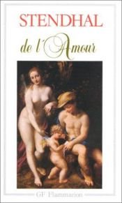 book cover of De l'amour by Stendhal