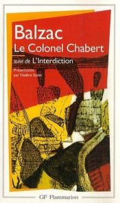 book cover of Le Colonel Chabert, suivi de "L'Interdiction" by Honoré de Balzac