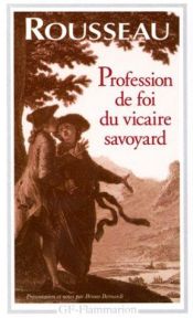 book cover of Creed of a Priest of Savoy by Jean-Jacques Rousseau