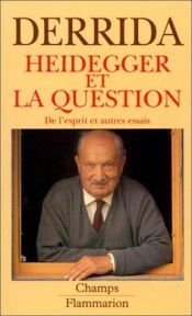 book cover of De l'esprit: Heidegger et la question (Collection La Philosophie en effet) by Jacques Derrida