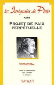 book cover of Projet de paix perpétuelle by Emmanuel Kant