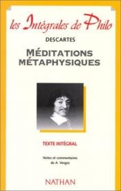 book cover of Méditations métaphysiques by René Descartes