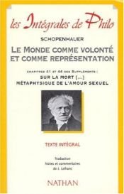 book cover of Métaphysique de l'amour, métaphysique de la mort by Arthur Schopenhauer