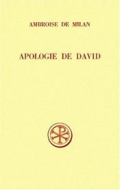 book cover of Apologie de David by Ambroise de Milan