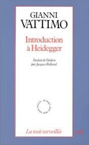 book cover of Introducción a Heidegger by Gianni Vattimo
