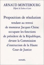 book cover of Proposition de résolution by Arnaud Montebourg