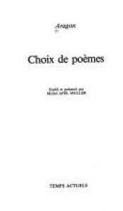 book cover of Choix de poèmes by Louis Aragon