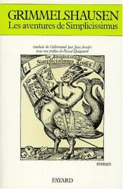 book cover of Les aventures de Simplicissimus by Hans Jakob Christoffel von Grimmelshausen