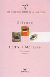 book cover of Letter on happiness by Epicure