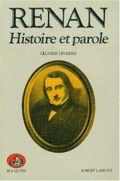 book cover of Renan : Histoire et parole by 欧内斯特·勒南