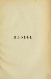 book cover of Handel by רומן רולן