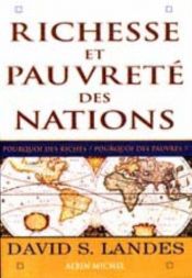 book cover of Richesse et pauvreté des nations by David Landes