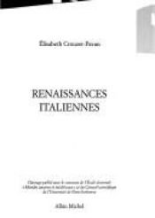 book cover of Renaissances italiennes by Elisabeth Crouzet-Pavan