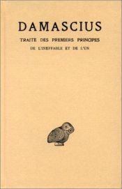 book cover of Traité des premiers principes by Damaskios