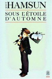 book cover of Sous l'étoile d'automne by Knut Hamsun