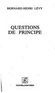 book cover of Questions de principe deux by Μπερνάρ-Ανρί Λεβί