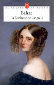 book cover of La Duchesse de Langeais by Honoré de Balzac